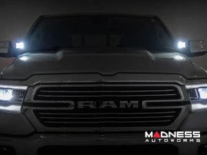 Dodge Ram 1500 Lighting Upgrade - Ditch Light Kit - Black Series LED w/ Spot Beam